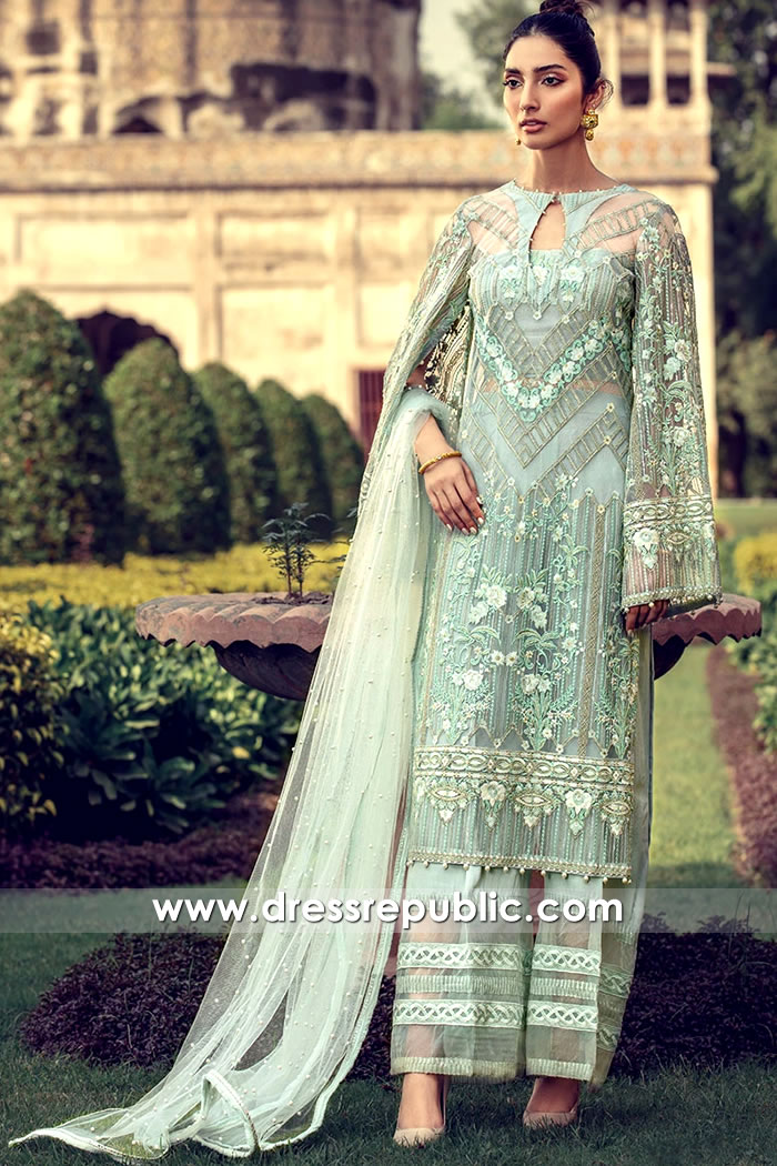 DR16102 Tulle net Floral Embroidered Dresses by Pakistani Designers Online Shop DR16102 Tulle net Floral Embroidered Dresses by Pakistani Designers Online Shop