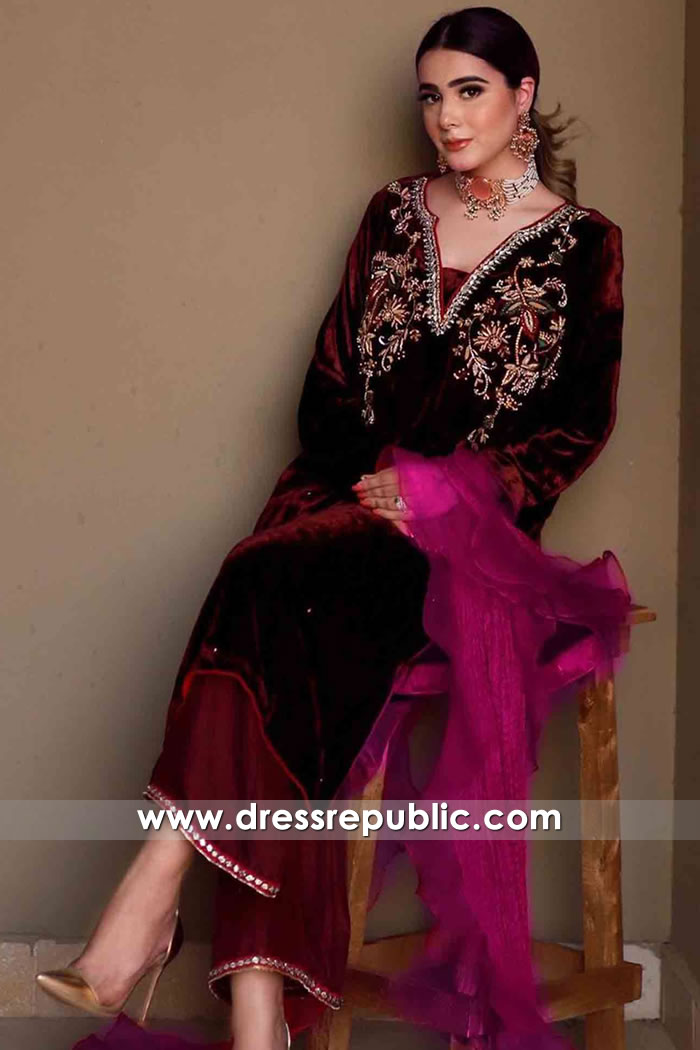 DR16207 Pakistani Designer Dresses in Velvet 2021 2022 USA Online Shopping DR16207 Pakistani Designer Dresses in Velvet 2021 2022 USA Online Shopping